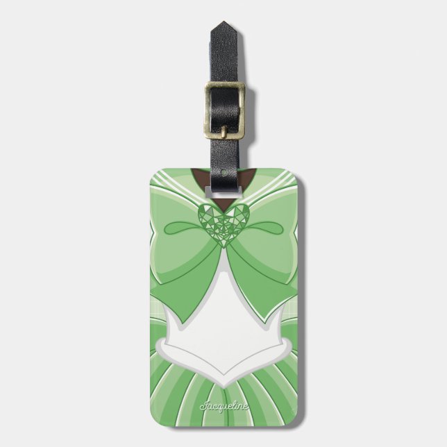 Étiquette À Bagage Green Magical Girl III (Devant Vertical)
