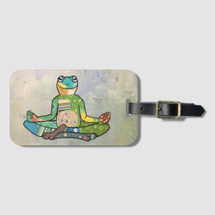 Étiquette À Bagage grenouille de yoga