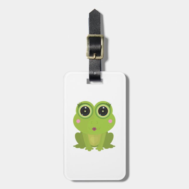 Étiquette À Bagage Grenouille femelle (Devant Vertical)