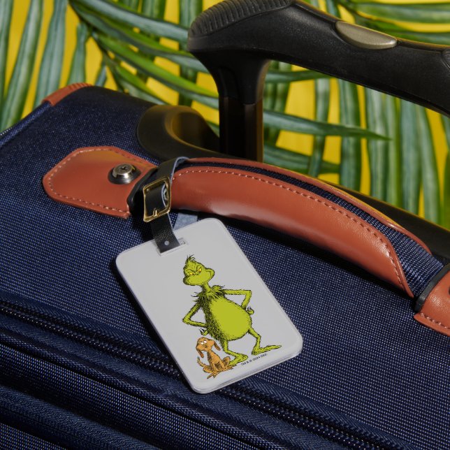 Étiquette À Bagage Grinch | posture de Max et Grinch (Insitu Rectoal 1)