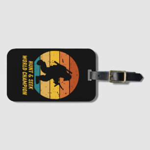 Étiquette À Bagage Gros pied Ne voulez pas se cacher et chercher de n