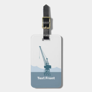 Étiquette À Bagage Grue du chantier naval