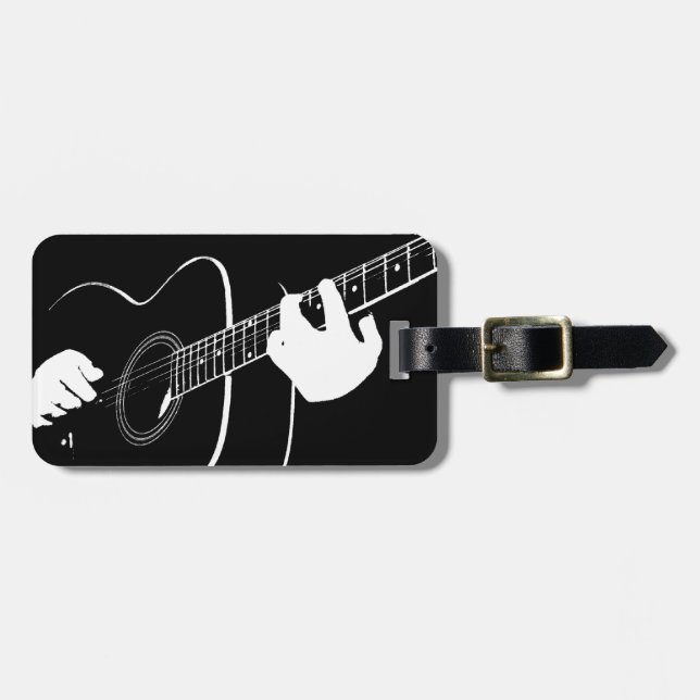 Étiquette À Bagage guitare (Devant horizontal)