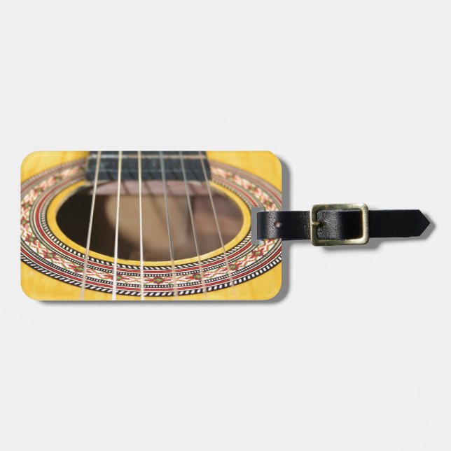 Étiquette À Bagage Guitare espagnole (Devant horizontal)