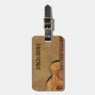 Étiquette À Bagage Guitare sale