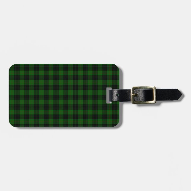 Étiquette À Bagage Gunn Tartan (Devant horizontal)