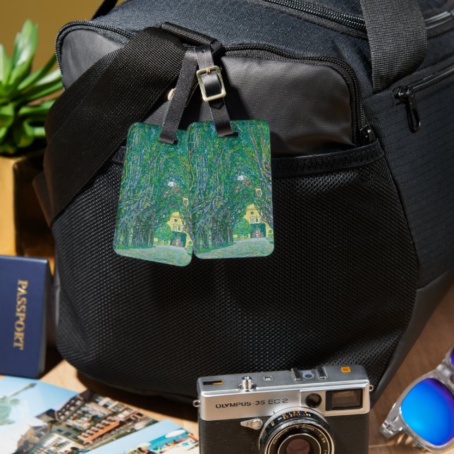 Étiquette À Bagage Gustav Klimt: Avenue of Schloss Kammer Park (Recto & Verso)