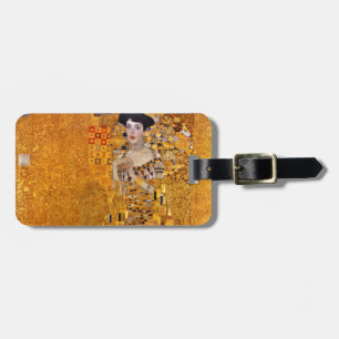 Étiquette À Bagage Gustav Klimt Portrait de la Galerie AdeleHD Vintag