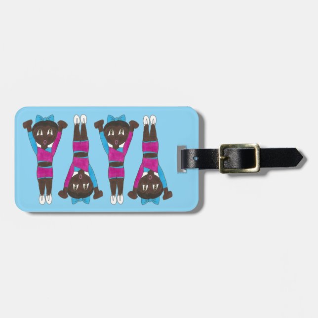 Étiquette À Bagage Gymnastique personnalisée Danse acrobatique Acro G (Devant horizontal)