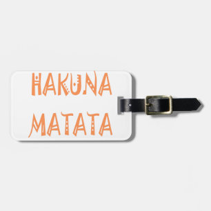 Étiquette À Bagage Hakuna Matata - Art Tribal Africain