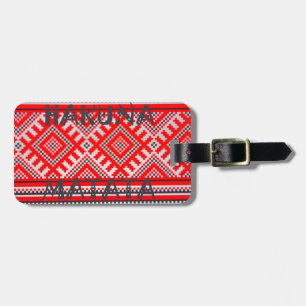 Étiquette À Bagage Hakuna Matata - Collection d'art swahili sans souc