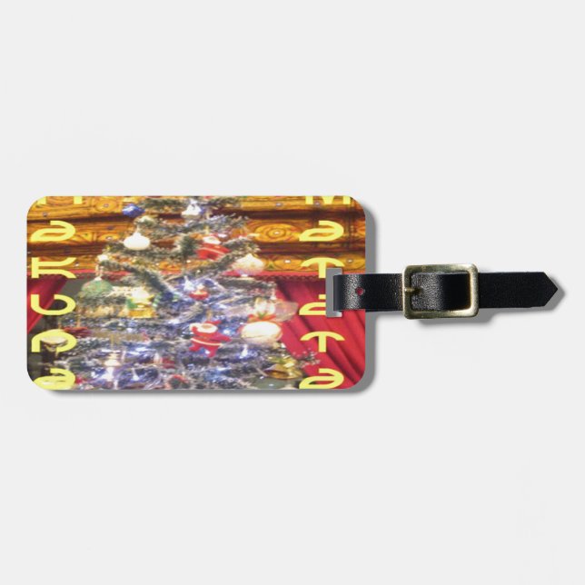 Étiquette À Bagage Hakuna Matata Joyeux Noël & un Joyeux Nouvel An.p (Devant horizontal)