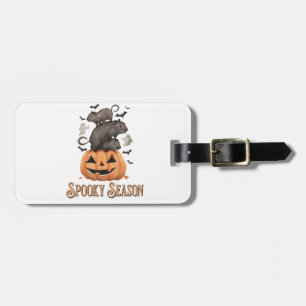 Étiquette À Bagage Halloween Capybara