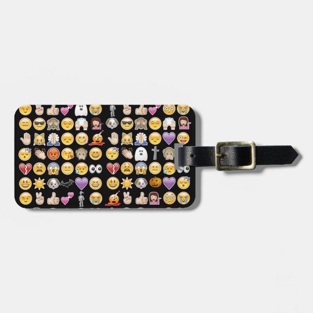 Étiquette À Bagage halloween emoji (Devant horizontal)
