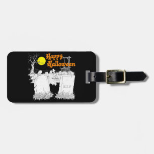 Étiquette À Bagage halloween graveyard