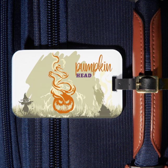 Étiquette À Bagage Halloween Stamp Collection "Pumpkinhead" (Insitu Rectoal 4)