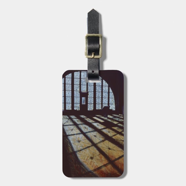 Étiquette À Bagage Halls of Freedom, Ellis Island (Devant Vertical)