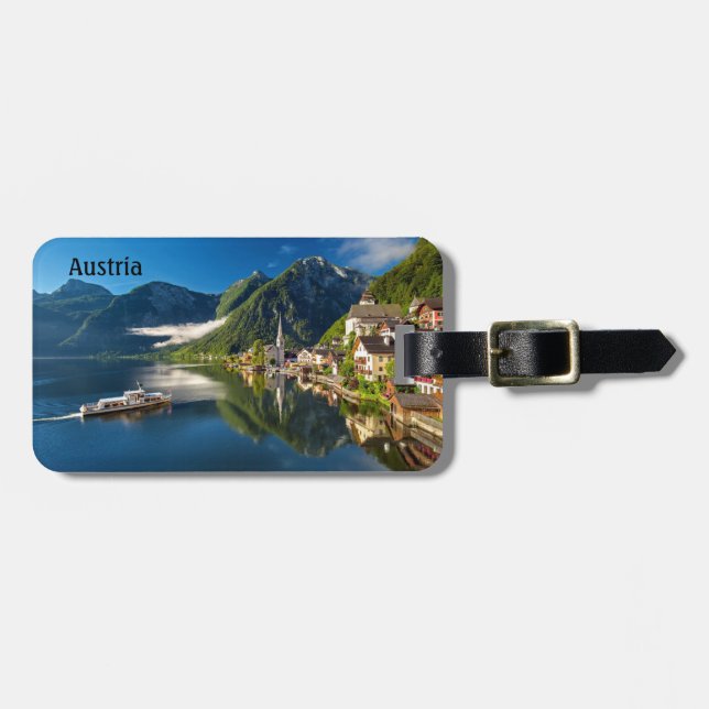 Étiquette À Bagage Hallstatt Autriche (Devant horizontal)