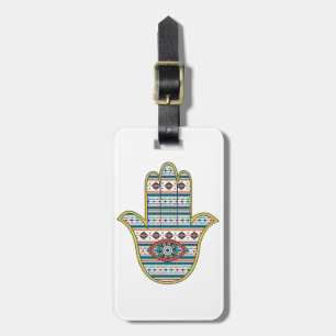 Étiquette À Bagage HAMSA Main du symbole Fatima
