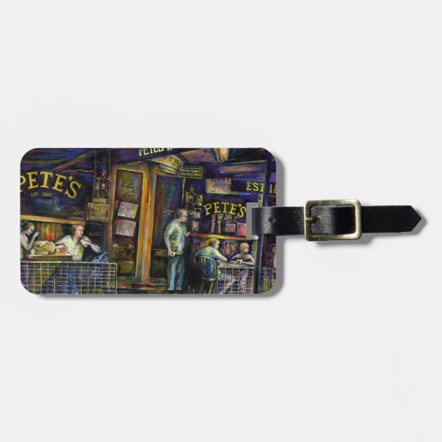 Étiquette À Bagage  Hantée par la forme abominable des ombres (Devant horizontal)