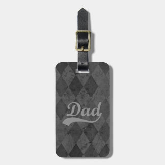Étiquette À Bagage Harlequin gris Shades Papa