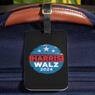 Étiquette À Bagage Harris Walz 2024 Élection Kamala Harris Tim Waltz 