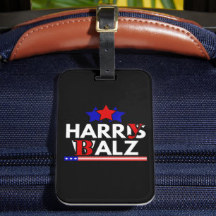 Étiquette À Bagage Harris Walz 24 Harry Balz 2024 Mème Démocrates