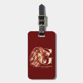 Étiquette À Bagage Harry Potter | Aquarelle Lion GRYFFINDOR™