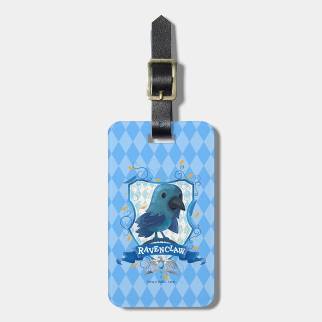 Étiquette À Bagage Harry Potter | Charmant blason de SERDAIGLE™ (Devant Vertical)