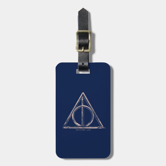 Étiquette À Bagage Harry Potter | Deathly Hallows Watercolor (Devant Vertical)