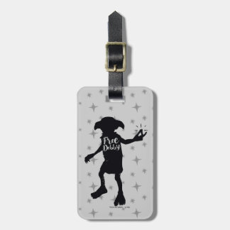 Étiquette À Bagage Harry Potter | "Free Dobby" Silhouette Typographie