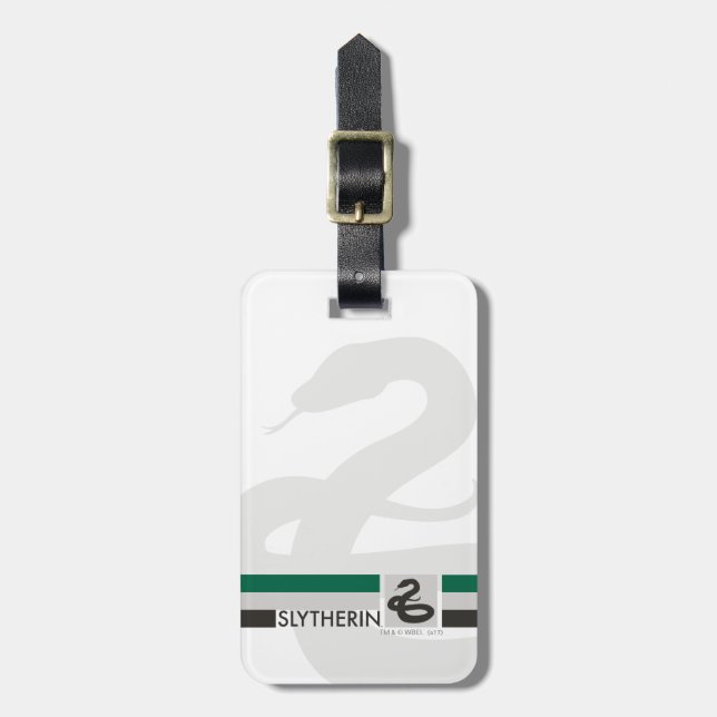 Étiquette À Bagage Harry Potter| Graphisme de la Slytherin House Prid (Devant Vertical)