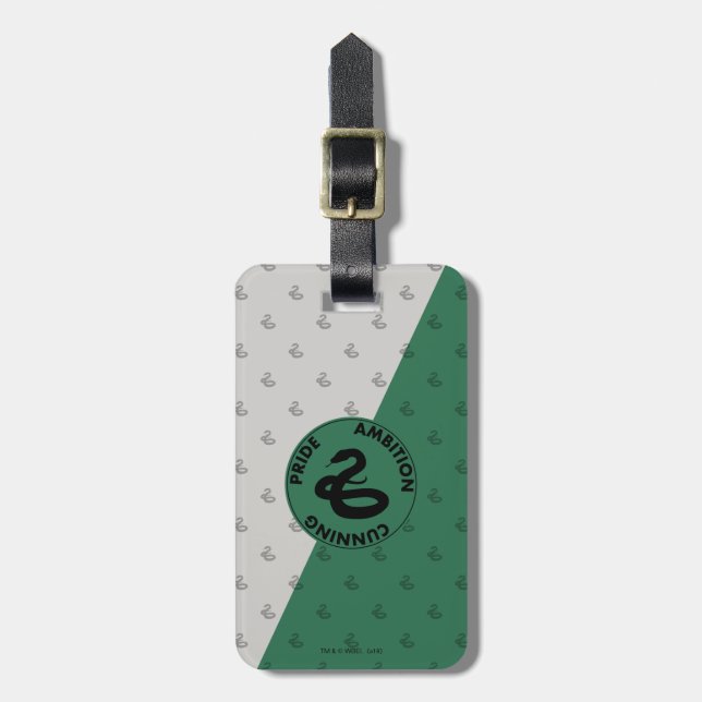Étiquette À Bagage Harry Potter | Traits de la maison SLYTHERIN™ Grap (Devant Vertical)