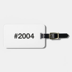 Étiquette À Bagage Hashtag 21 Anniversaire 2004