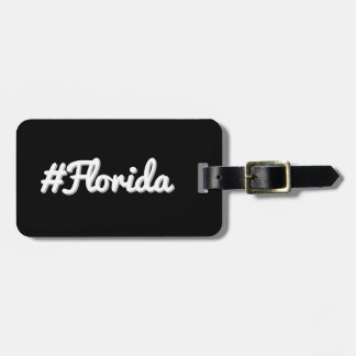 Étiquette À Bagage Hashtag Etat de Floride FL
