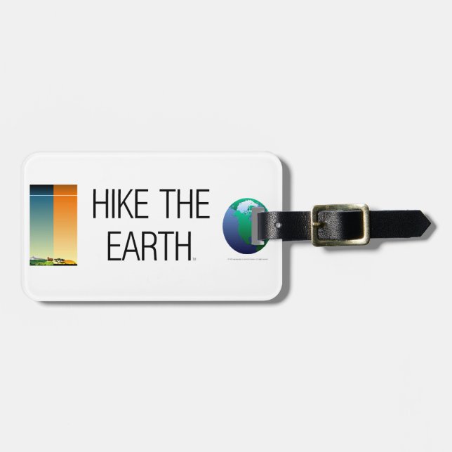 Étiquette À Bagage Hausse SUPÉRIEURE la terre (Devant horizontal)