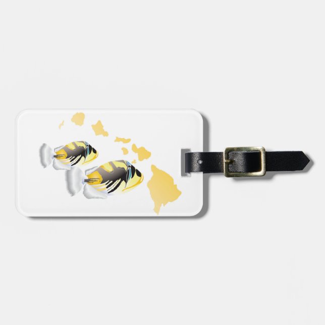 Étiquette À Bagage Hawaii Humuhumunukunukunukuapua (Devant horizontal)