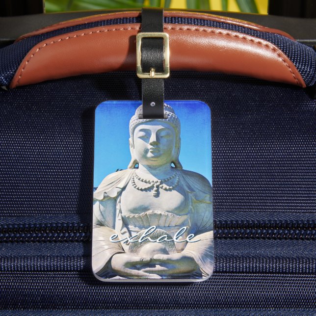 Étiquette À Bagage Hawaii Tropical Buddha Photo Exhale Citation Scrip (Insitu Rectoal 2)