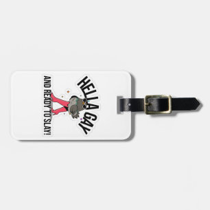 Étiquette À Bagage Hella Gay et prête à jouer Drôle LGBTQ