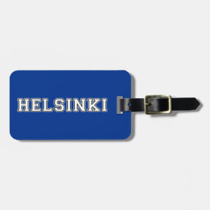 Étiquette À Bagage Helsinki Finlande