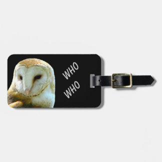 Étiquette À Bagage Hibou qui qui