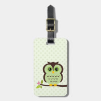 Hibou vert mignon