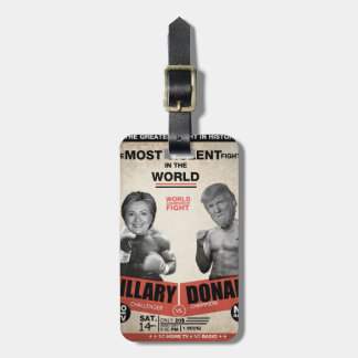 Étiquette À Bagage Hillary Clinton contre Donald Trump 2016