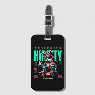 Étiquette À Bagage Hip-Hop Hoppity - Lapin Skateur de Pâques