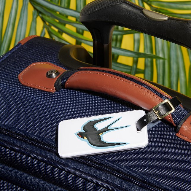 Étiquette À Bagage Hirondelle en vol (Créateur téléchargé)
