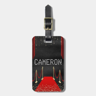 Étiquette À Bagage Hollywood Red Carpet VIP Nom personnalisé