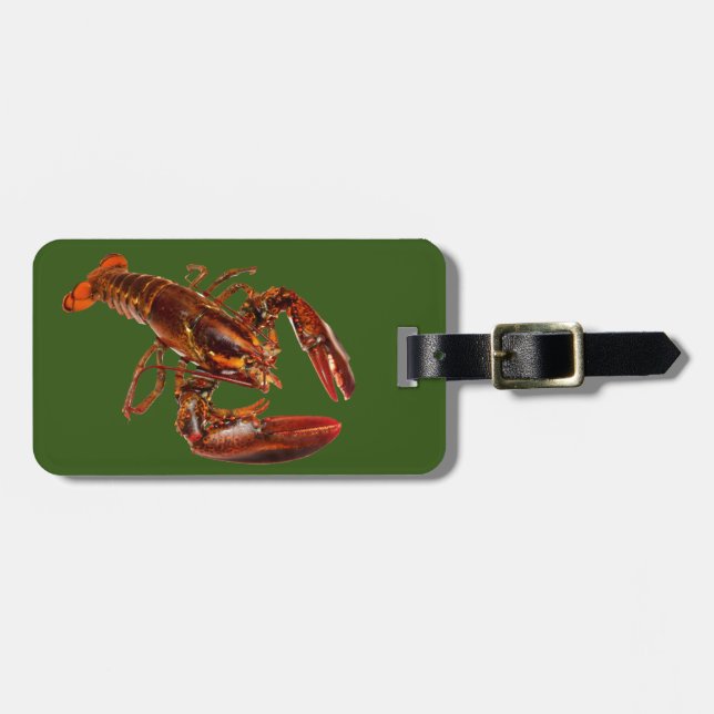 Étiquette À Bagage Homard (Devant horizontal)