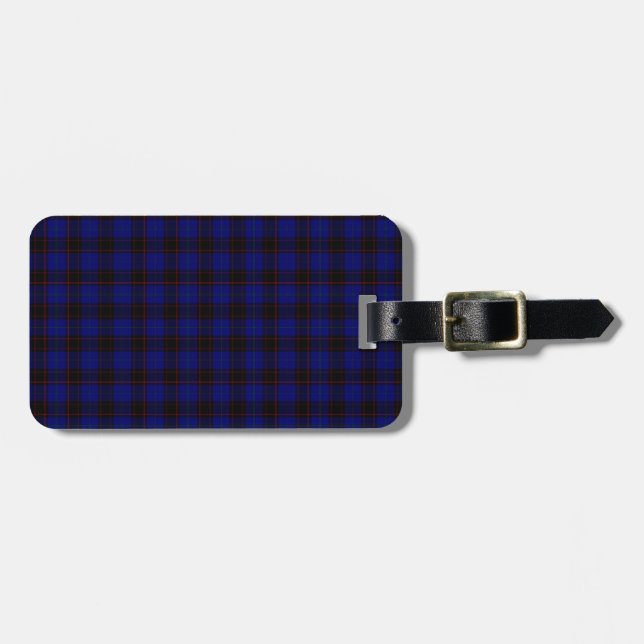 Étiquette À Bagage Homes Tartan (Devant horizontal)