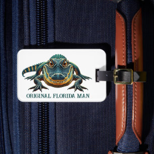 Étiquette À Bagage Homme original de Floride avec alligator