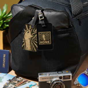 Étiquette À Bagage Honk Goose Funny Duck Chicken Mème